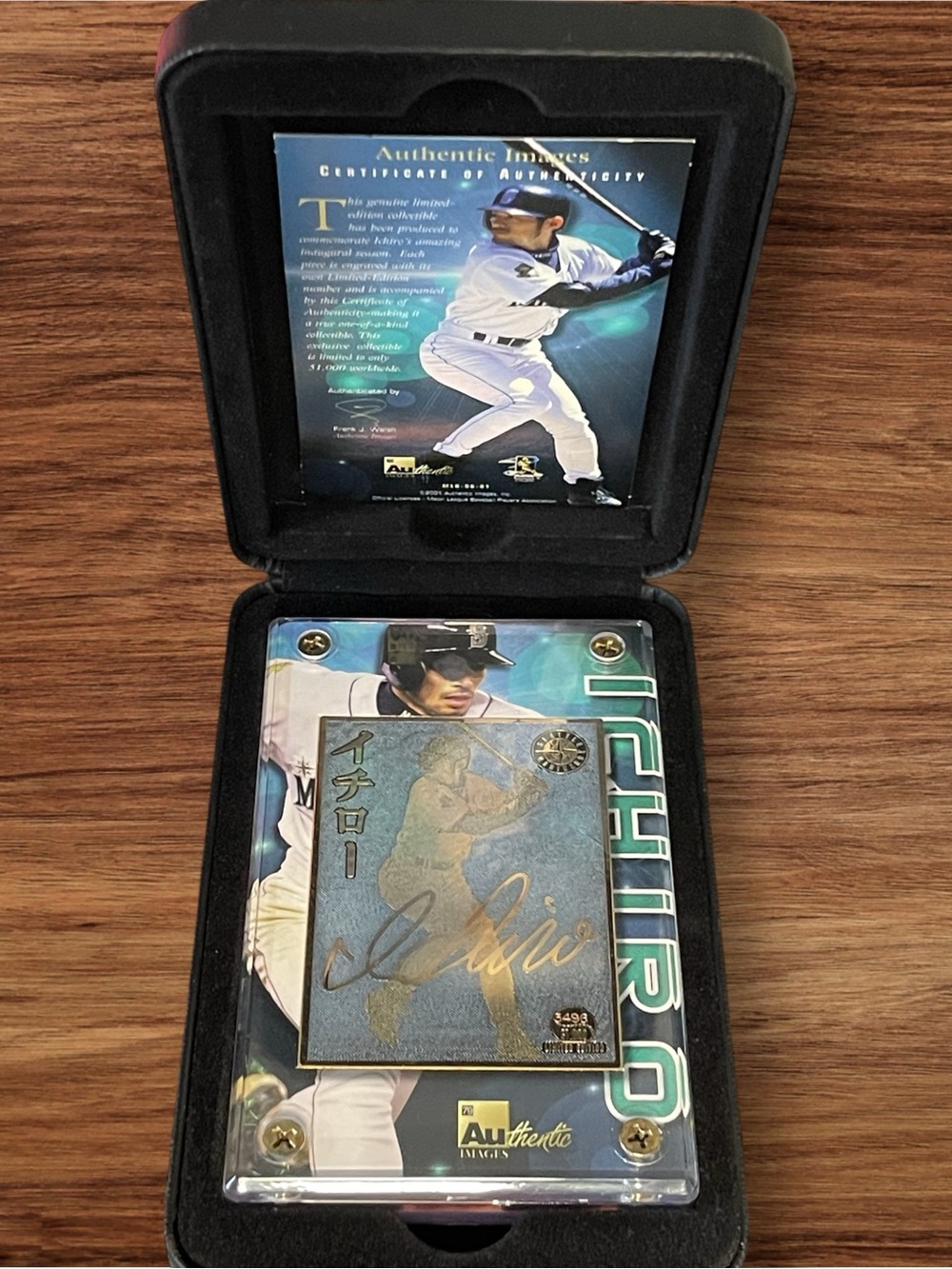 Ichiro Suzuki Seattle Mariners Baseball Commemorative Limited Edition 24k Card